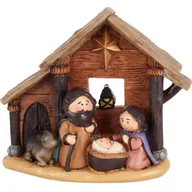 Ozdoby bożonarodzeniowe - Mała scenka Bożonarodzeniowa, 15 cm - miniaturka - grafika 1