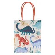 Zestawy upominkowe - Meri Meri - Torebki upominkowe Królestwo dinozaurów - miniaturka - grafika 1