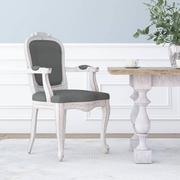 Krzesła - Krzesło stołowe, ciemnoszare, 62x59,5x100,5 cm, obite tkaniną - miniaturka - grafika 1
