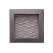 Akcesoria kominkowe - NORDFLAM Kratka kominkowa 17 x 17 cm Grafit - miniaturka - grafika 1