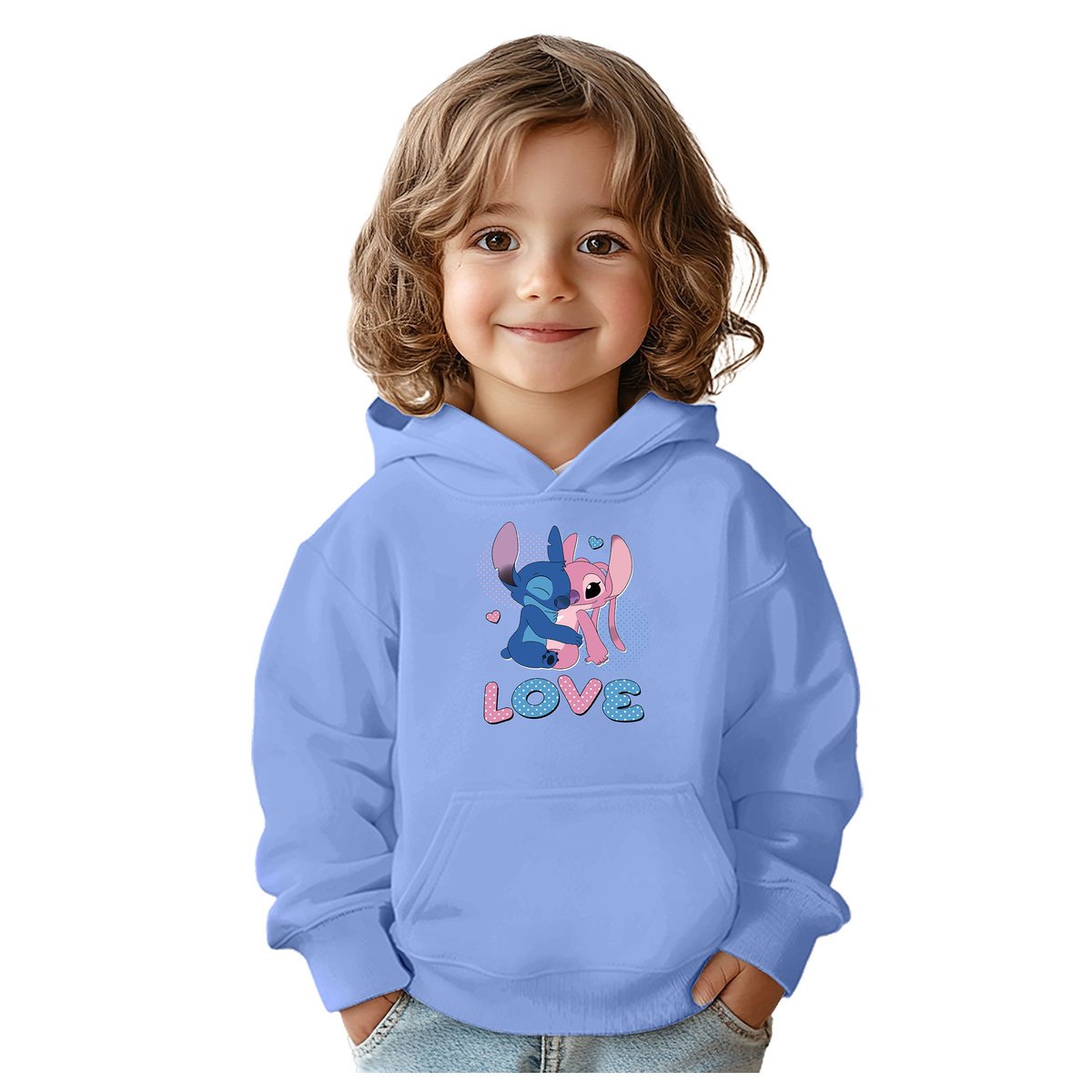 BLUZA DZIECIĘCA STITCH LOVE 134-140 CHŁOPIĘCA DZIEWCZĘCA PREZENT