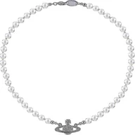 Naszyjniki męskie - Rhinestone Faux Planet Saturn Pearl Naszyjnik kompatybilny z biżuterią damską, fałszywy perłowy kołnierz wisiorek Naszyjnik męski z urokiem kompaty... - miniaturka - grafika 1
