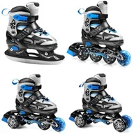 Rolki - Spokey Quattro 4 w 1 Łyżwy Rolki Wrotki 38-41 - miniaturka - grafika 1