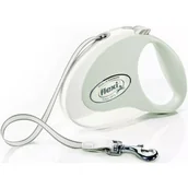 Smycze dla psów - Flexi Smycz Style Tape dla psa rozm Medium kolor biały - miniaturka - grafika 1