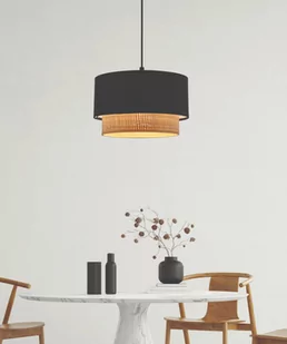 Czarno-beżowa lampa wisząca z abażurem 31-21670 z serii SFERIA - Lampy sufitowe - miniaturka - grafika 2