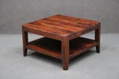 Ławy i stoliki kawowe - Ława Stolik Kawowy Brooklyn #10 Palisander Olejowany 70X70 Cm B 6749 - miniaturka - grafika 1