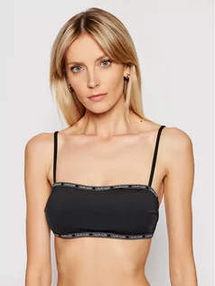 Stroje kąpielowe - Calvin Klein Swimwear Góra od bikini Bandeau KW0KW01274 Czarny - grafika 1