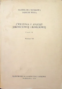 Ćwiczenia z analizy jakościowej i ilościowej część II - Chemia - miniaturka - grafika 1