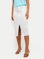 Spódnice - Kaffe Spódnica jeansowa Zelina 10508734 Biały Regular Fit - miniaturka - grafika 1