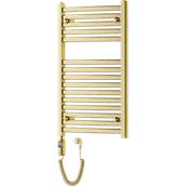 Grzejniki łazienkowe - Mexen Helios grzejnik elektryczny 800 x 500 mm, 300 W, złoty - W103-0800-500-2300-50 - miniaturka - grafika 1