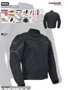 Odzież motocyklowa - Roleff RACEWEAR Kurtka motocyklowa Riga RO 301, czarna, XL, 3015 RO 301 - miniaturka - grafika 1