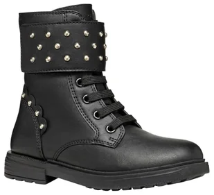 Geox J Eclair Girl N Botki, czarne, 10 UK dziecko, Czarny, 10 UK Child - Botki damskie - miniaturka - grafika 1