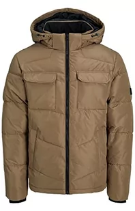 JACK&JONES JJMASON Męska kurtka puffer SN pikowana kurtka, zielona, L, zielony, L - Kurtki męskie - miniaturka - grafika 1
