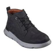 Półbuty męskie - Buty Skechers Garza Fontaine 204903-BLK czarne - miniaturka - grafika 1