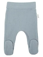 Śpiochy dla niemowląt - Chłopięcy Półśpioch bawełniany Prążkowany błękitny, Nicol,r.56 - miniaturka - grafika 1