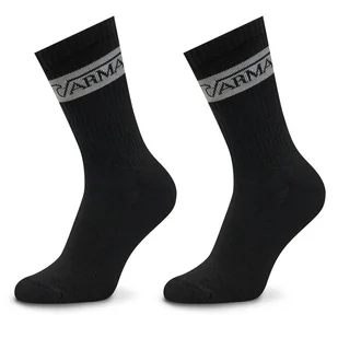 Zestaw 2 par wysokich skarpet męskich Emporio Armani Underwear 303122 4F328 00020 Czarny - Skarpetki męskie - miniaturka - grafika 1