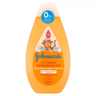 Johnson&Johnson s Baby bąbelkowy płyn do kąpieli i mycia ciała 2w1 500ml - Kosmetyki kąpielowe dla dzieci - miniaturka - grafika 1