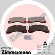 Klocki hamulcowe - Klocki hamulcowe - komplet ZIMMERMANN 25007.968.1 - miniaturka - grafika 1