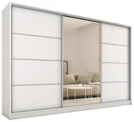 Szafy - Biała szafa przesuwna z lustrem 280 cm TOP - miniaturka - grafika 1