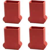 Zawiasy, okucia i inne akcesoria - Zestaw 4 antypoślizgowych gumowych osłon na stopy drabiny - Wymienne gumowe stopki drabiny - Podkładka przedłużająca - miniaturka - grafika 1
