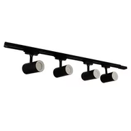 Lampy sufitowe - Regulowana lampa sufitowa Luter czarne tuby na szynie - miniaturka - grafika 1