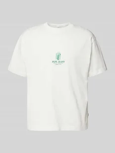 T-shirt z nadrukiem z logo - Koszulki męskie - miniaturka - grafika 1