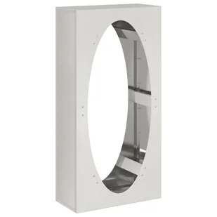 vidaXL Stojak na drewno opałowe 50x23x100 cm Stal nierdzewna - Wózki magazynowe - miniaturka - grafika 1