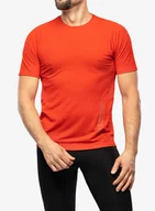 Koszulki sportowe męskie - Koszulka biegowa męska Salomon Sense Aero SS Tee - fiery red - miniaturka - grafika 1