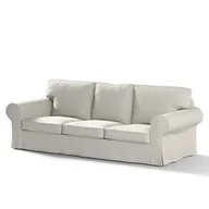 Pokrowce na meble - FRANC-TEXTIL 610  705  90 3-osobowa sofa zapewnia Ektorp nierozkładana, Etna, jasnoszary 610-705-90 - miniaturka - grafika 1