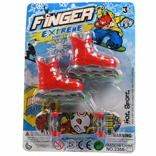 FINGERBOARD DESKOROLKA + ��Y��WOROLKI NA DWA PALCE SKATEBOARD ZESTAW - Samochody i pojazdy dla dzieci - miniaturka - grafika 1