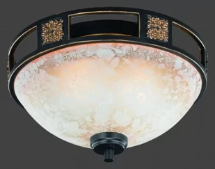 Trio T R I O plafon zdobiony 2 x 60W E27, Biały, seria 6081 (608100224)  - Lampy sufitowe - miniaturka - grafika 1