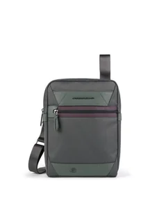 Piquadro Piquadro, Trakai, Recycled Materials, Small, Crossbody Bag, Green, 27 x 21 x 5 cm, For Men For Men - Teczki i aktówki - miniaturka - grafika 1