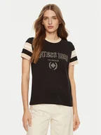 Koszulki i topy damskie - Guess T-Shirt V5RI00 KA260 Brązowy Regular Fit - miniaturka - grafika 1