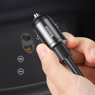 Baseus Baseus Tiny Star mini inteligentna ładowarka samochodowa USB 30W Quick Charge 3.0 różowy (VCHX-A04) hurtel-53288-0 - Ładowarki samochodowe - miniaturka - grafika 32