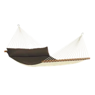 Hamaki - La Siesta Hamak dwuosobowy NQR14 z drążkiem Alabama R140-2, brązowy - miniaturka - grafika 1