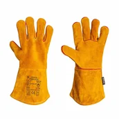 Akcesoria spawalnicze - RĘKAWICE OCHRONNE SPAWALNICZE Z DWOINY DOZAMEL WELDER STRONG 8121; ŻÓŁTY - miniaturka - grafika 1