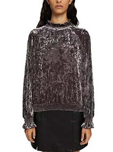 ESPRIT Collection Damska koszulka 112EO1K325, 010/ANTHRACITE, L - Koszulki i topy damskie - miniaturka - grafika 1