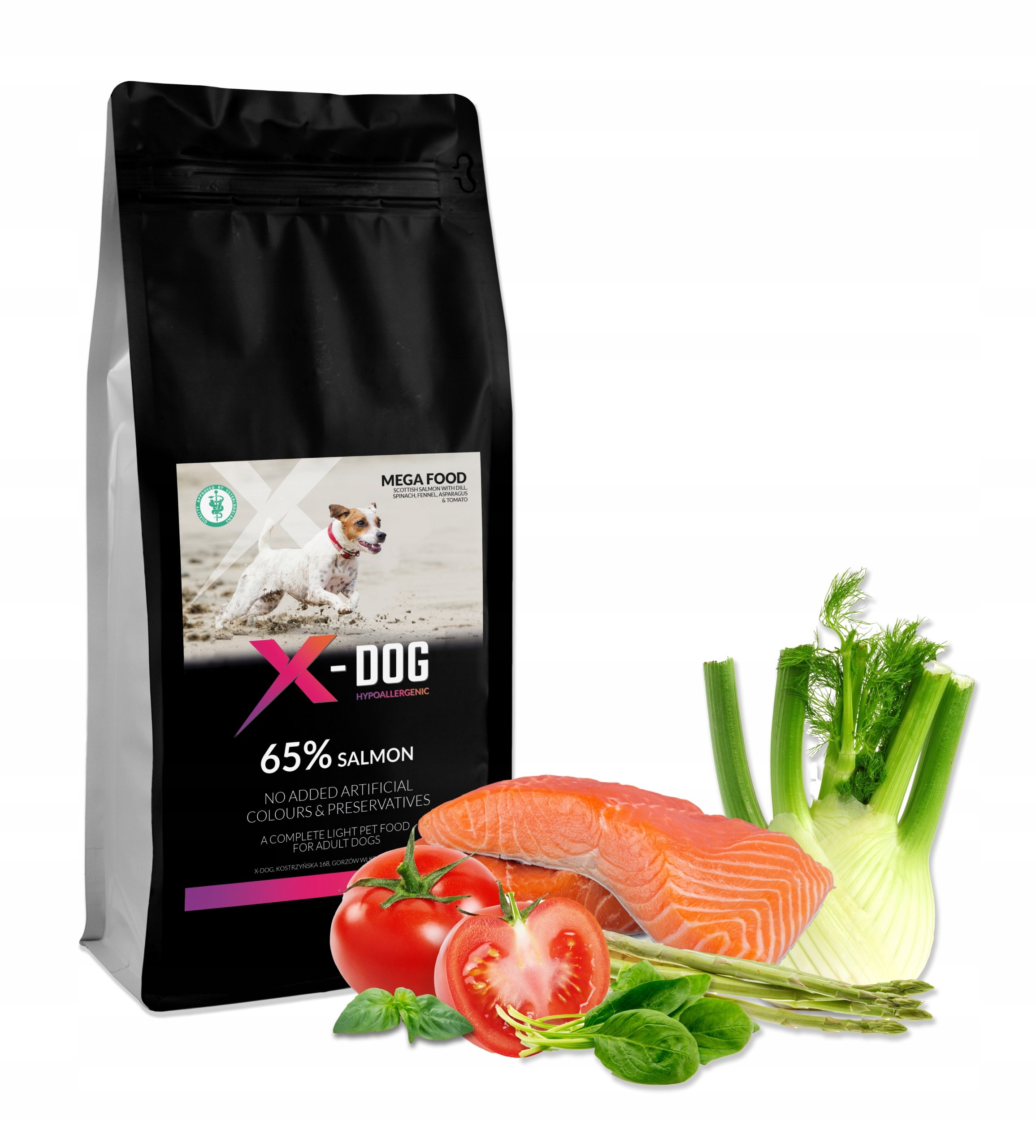 X-DOG MEGA FOOD ADULT LIGHT SZKOCKI ŁOSOŚ 2KG