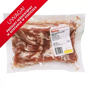 Auchan - Boczek wieprzowy bez kości ekstra VAC - Mięso świeże i mrożone - miniaturka - grafika 1