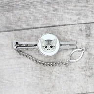 Spinki do mankietów i krawatów - Kot amerykański krótkowłosy Spinka do krawata - miniaturka - grafika 1