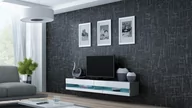 Szafki RTV - Szafka RTV VIGO NEW '180' 30/180/40 szary/biały poł - miniaturka - grafika 1