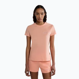 Koszulka damska Napapijri S-Iaato pink salmon - Koszulki i topy damskie - miniaturka - grafika 1