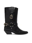 Botki damskie - Badura Kowbojki EO-CELINE-121862 Czarny - miniaturka - grafika 1