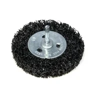 Materiały ścierne - Tarcza z włókniny ściernej 100 mm z trzpieniem DEDRA - miniaturka - grafika 1