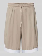 Spodenki męskie - Szorty z dzianiny dresowej z elastycznym pasem - miniaturka - grafika 1