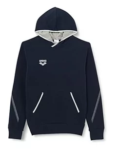 ARENA Męska bluza z kapturem Team Line Youth Fleece Long Sleeve Hoodie Cardigan Sweater, niebieski morski, 16 - Bluzy męskie - miniaturka - grafika 1