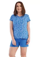 Piżamy damskie - Piżama Damska Vienetta wiskoza +Size 4XL plus size - miniaturka - grafika 1