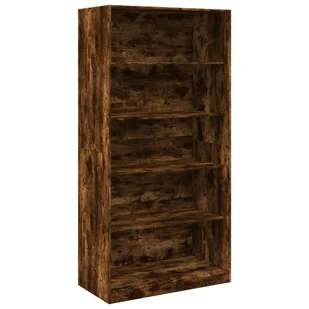 vidaXL Szafa dąb wędzony 100x50x200 cm materiał drewnopochodny - Szafy - miniaturka - grafika 1
