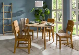 STOCKHOLM Stół okrągły #52 Dąb olejowany 105 cm - Stoły - miniaturka - grafika 1