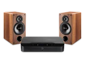 Zestawy stereo - Bluesound POWERNODE EDGE (czarny) + Tesi 261 (orzech) - miniaturka - grafika 1